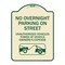 Signmission No Overnight Parking on Street Unauthorized Vehicles Towed at Vehicle Owners Expense, TG-1824-23835 A-DES-TG-1824-23835 - alternate 1